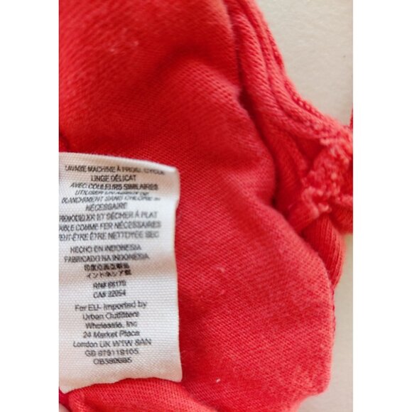 We The Free Womens Sleeveless V-Neck Tank Top M Orange Cotton - Picture 7 of 8